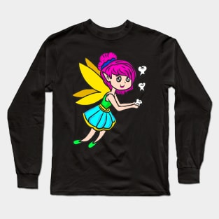 Mardi Gras Tooth Fairy Costume Original Gift Long Sleeve T-Shirt